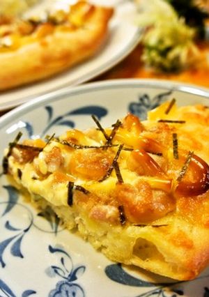 初めて♪柚子こしょうdeチキンの香りピザ-レシピのメイン写真