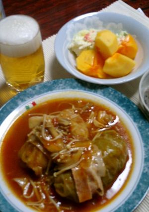 秋のロールキャベツ☆トマト味-レシピのメイン写真