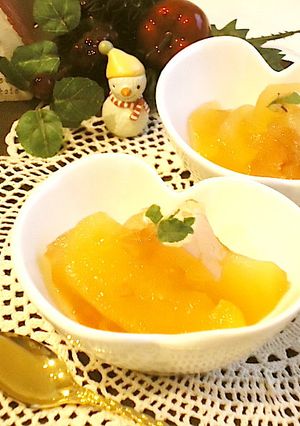 りんごのコンポート♡in簡単ゼリー-レシピのメイン写真
