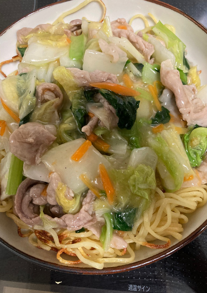 彩り野菜　簡単あんかけ焼きそば-レシピのメイン写真
