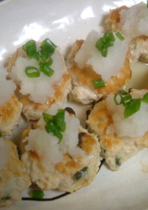 鶏えのきハンバーグ(大葉にんにく醤油）-レシピのメイン写真