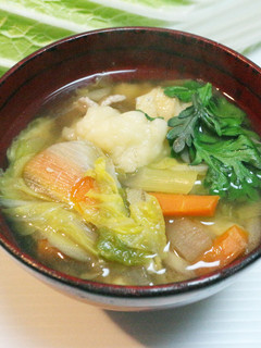 母の味、残り野菜で作るふわふわすいとん-レシピのメイン写真