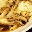 余り物で野菜炒め