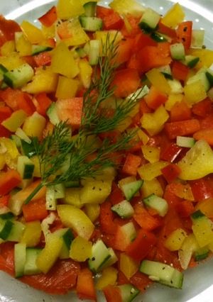 カラフル野菜のスモークサーモン-レシピのメイン写真