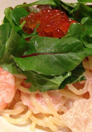 具だくさん♪濃厚明太クリームパスタ♡-レシピのメイン写真