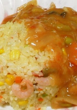 トマトソースかけピラフ-レシピのメイン写真