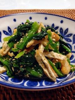ほうれん草の揚げ胡麻和え-レシピのメイン写真