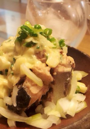 ネギどっさりサバ水煮缶-レシピのメイン写真