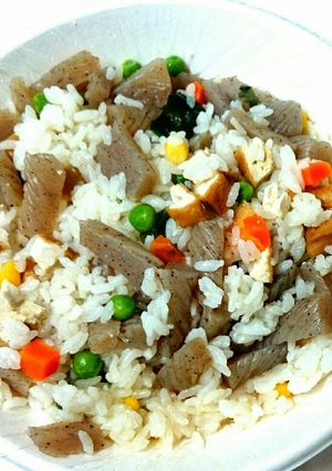 うどんスープで肉だんご雑炊-レシピのメイン写真
