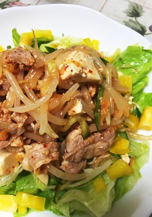 ★お箸が止まらない★豚キムチの冷製サラダ-レシピのメイン写真