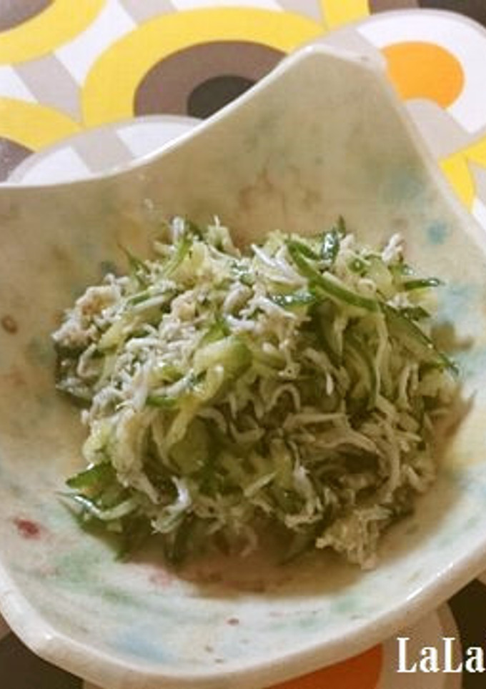 きゅうりとちりめんじゃこの中華風酢の物♪-レシピのメイン写真
