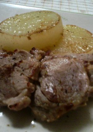 豚の塩角煮ステーキ (圧力鍋使用)-レシピのメイン写真