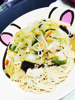 そうめんの中華風炒め-レシピのメイン写真