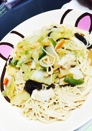 そうめんの中華風炒め-レシピのメイン写真