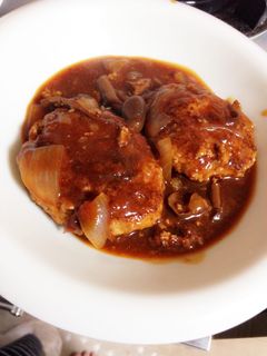 簡単 ふわふわ 煮込みハンバーグ-レシピのメイン写真