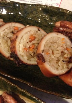 圧力鍋で作る柔らか美味しいイカめし♪-レシピのメイン写真