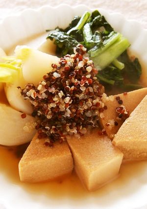 かぶと高野豆腐とキヌアの煮物-レシピのメイン写真