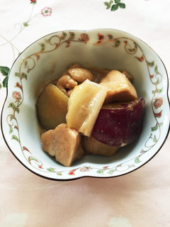 簡単!鶏とさつまいものとろみ甘辛煮。-レシピのメイン写真