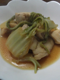 白菜と鶏肉の生姜煮-レシピのメイン写真