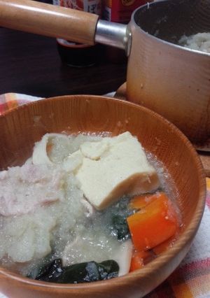 妊婦の味方！鉄分補給みぞれ鍋-レシピのメイン写真