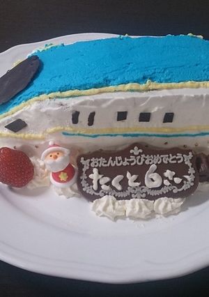 北陸新幹線E7系かがやきケーキ-レシピのメイン写真