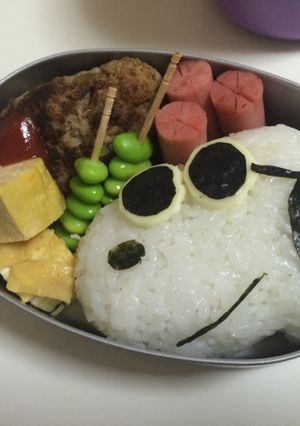 サングラススヌーピー弁当-レシピのメイン写真
