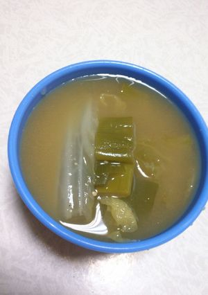 白菜ねぎ味噌汁-レシピのメイン写真