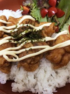 鶏の照りマヨ唐揚げ丼-レシピのメイン写真