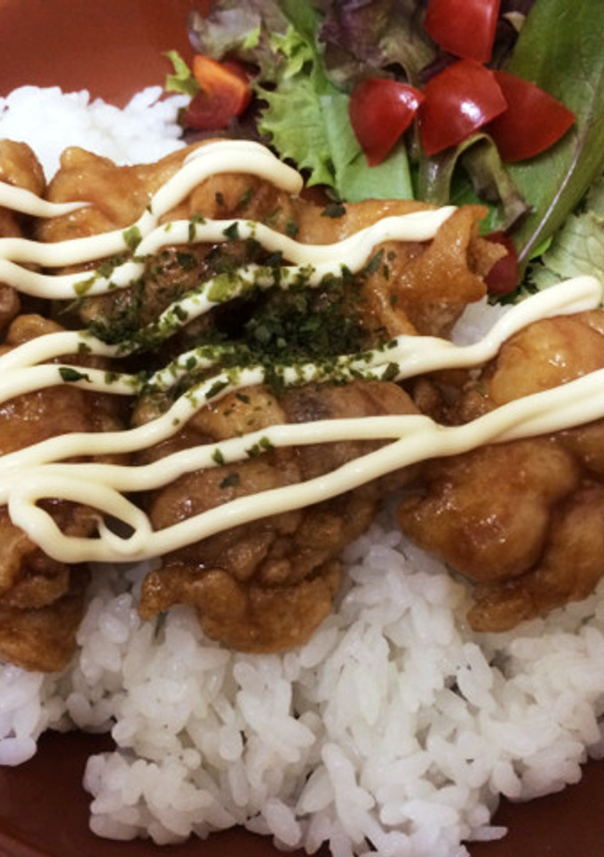 鶏の照りマヨ唐揚げ丼-レシピのメイン写真