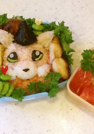 妖怪ウォッチ☆キュン太郎❤️のキャラ弁♪-レシピのメイン写真