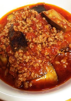 ナスと挽肉のトマト煮-レシピのメイン写真