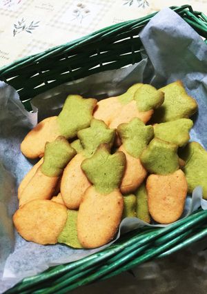 こだわりの、人参型サクサククッキー！-レシピのメイン写真