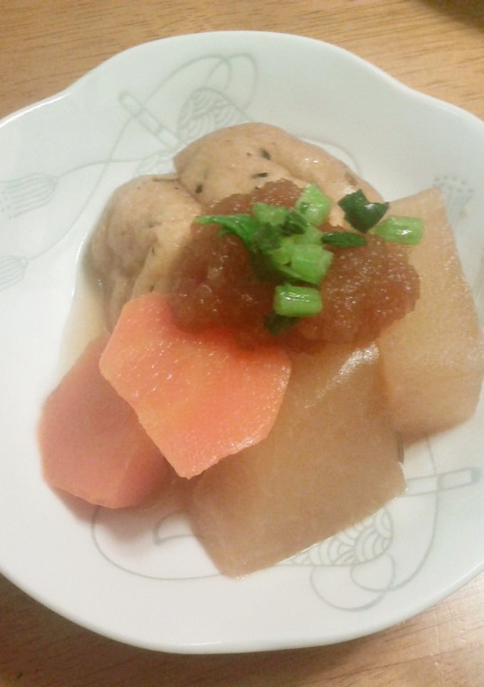 大根とがんも煮　おろしがけ-レシピのメイン写真
