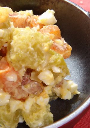 秋の味覚♪さつま芋と柿のサラダ-レシピのメイン写真