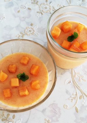 ★超簡単！柿と牛乳だけ★柿プリン-レシピのメイン写真