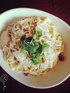 簡単 柚子胡椒 きのこのクリームパスタ-レシピのメイン写真