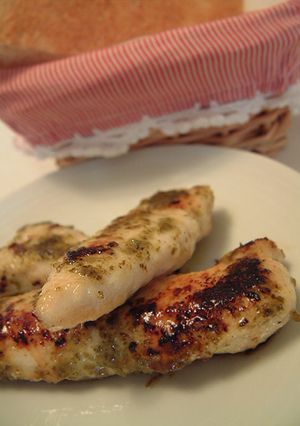 ササミのバジル焼き-レシピのメイン写真