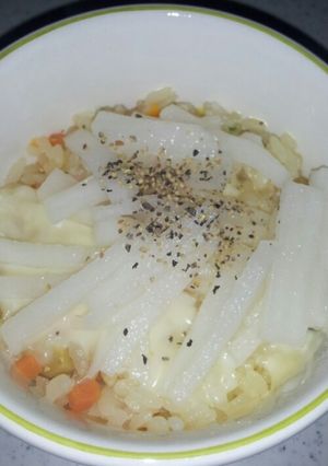 沢庵のせピラ-レシピのメイン写真
