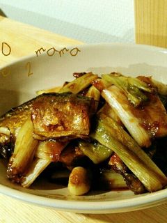サンマとネギの甘辛ニンニク醤油焼き!!!-レシピのメイン写真