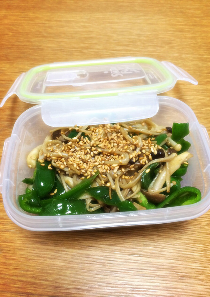 常備菜 ピーマンとエノキの麺つゆ炒め-レシピのメイン写真