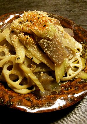 こんにゃくとレンコンとセロリのきんぴら-レシピのメイン写真