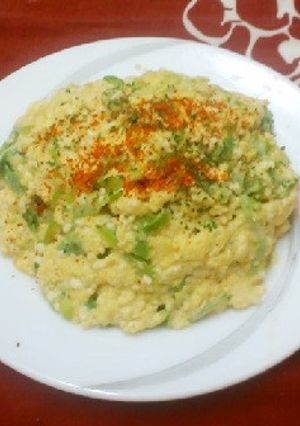 豆腐たまごのかけチャーハン-レシピのメイン写真