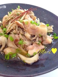 【簡単】鶏もも&きのこの柚子胡椒炒め♡-レシピのメイン写真