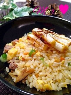 『焦がしねぎの醤油漬け』添え♡五目炒飯-レシピのメイン写真