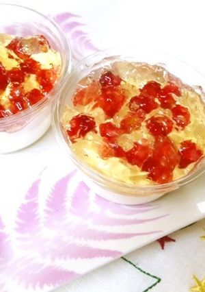 ザクロの”赤”が綺麗な～こく梅ゼリー-レシピのメイン写真