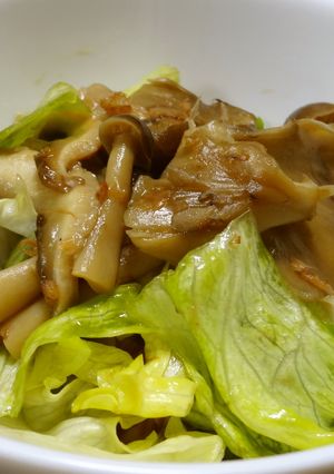 レタス&きのこで健康サラダ!-レシピのメイン写真