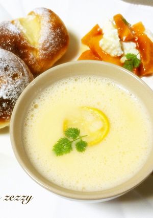 ブレンダーで！簡単✺レモンと卵のスープ-レシピのメイン写真