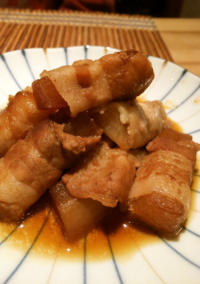 大根の豚バラ巻き☆あっという間に角煮風☆-レシピのメイン写真