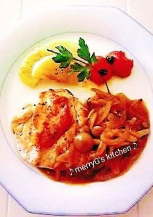 チキンステーキ♡カレーソース♡添え♪-レシピのメイン写真