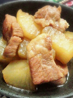大根消費!フライパンで豚と大根の煮物♡-レシピのメイン写真